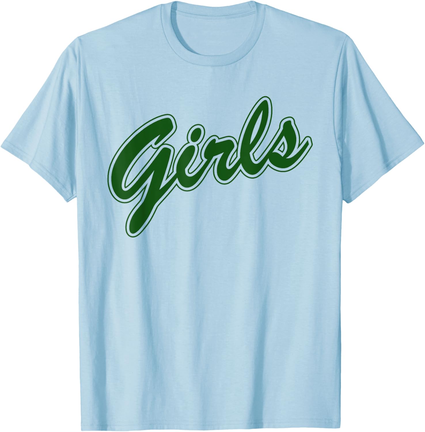 Girls Shirt Friends Green Graphic , grey T-Shirt - T-Shirt | Light Blue