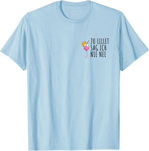 To Lillet Sag ich nie nee Summer Alcohol Lillet , White T-Shirt - T-Shirt | Light Blue