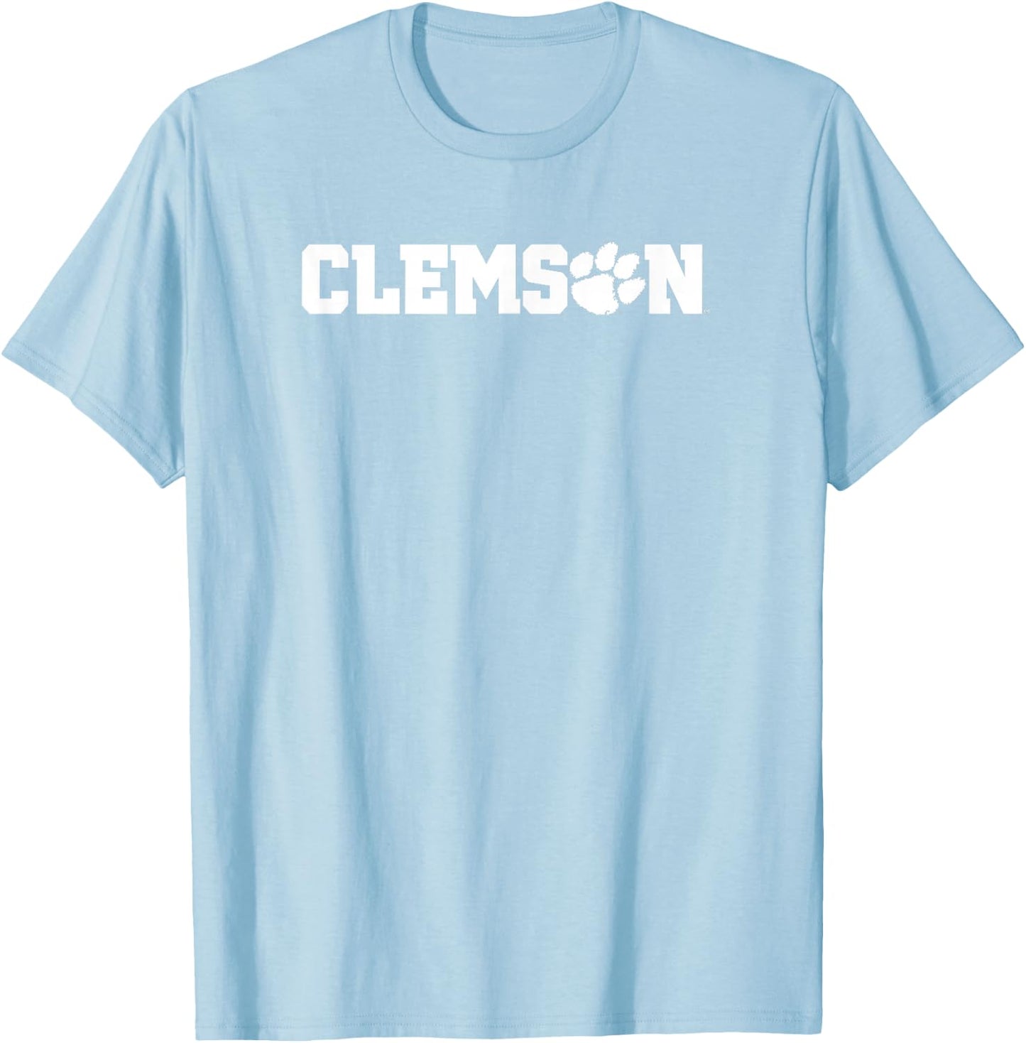 Clemson Tigers Classic Paw Orange Officially Licensed T-Shirt - T-Shirt | Light Blue
