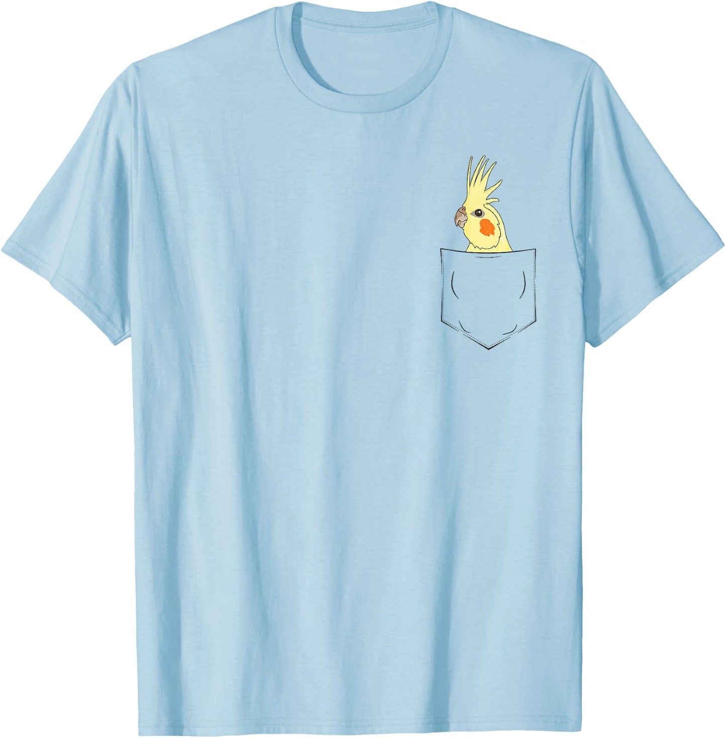 Lutino Cockatiel Bag Birds Gift Parakeets T-Shirt - T-Shirt | Light Blue