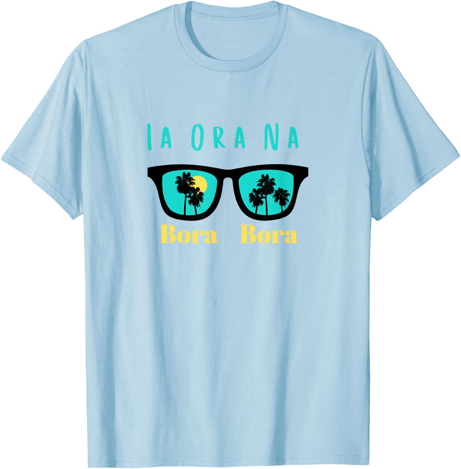 Holiday Souvenir Bora Bora T-Shirt - T-Shirt | Light Blue