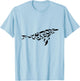 Whale Swarm Whale Shape Ocean Sea Marine Biologist T-Shirt - T-Shirt | Light Blue