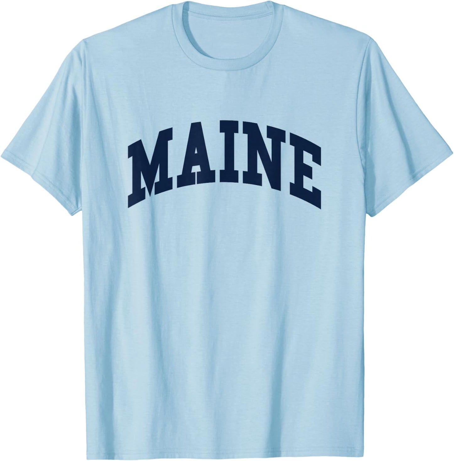 Maine - Throwback Design - Classic T-Shirt - T-Shirt | Light Blue