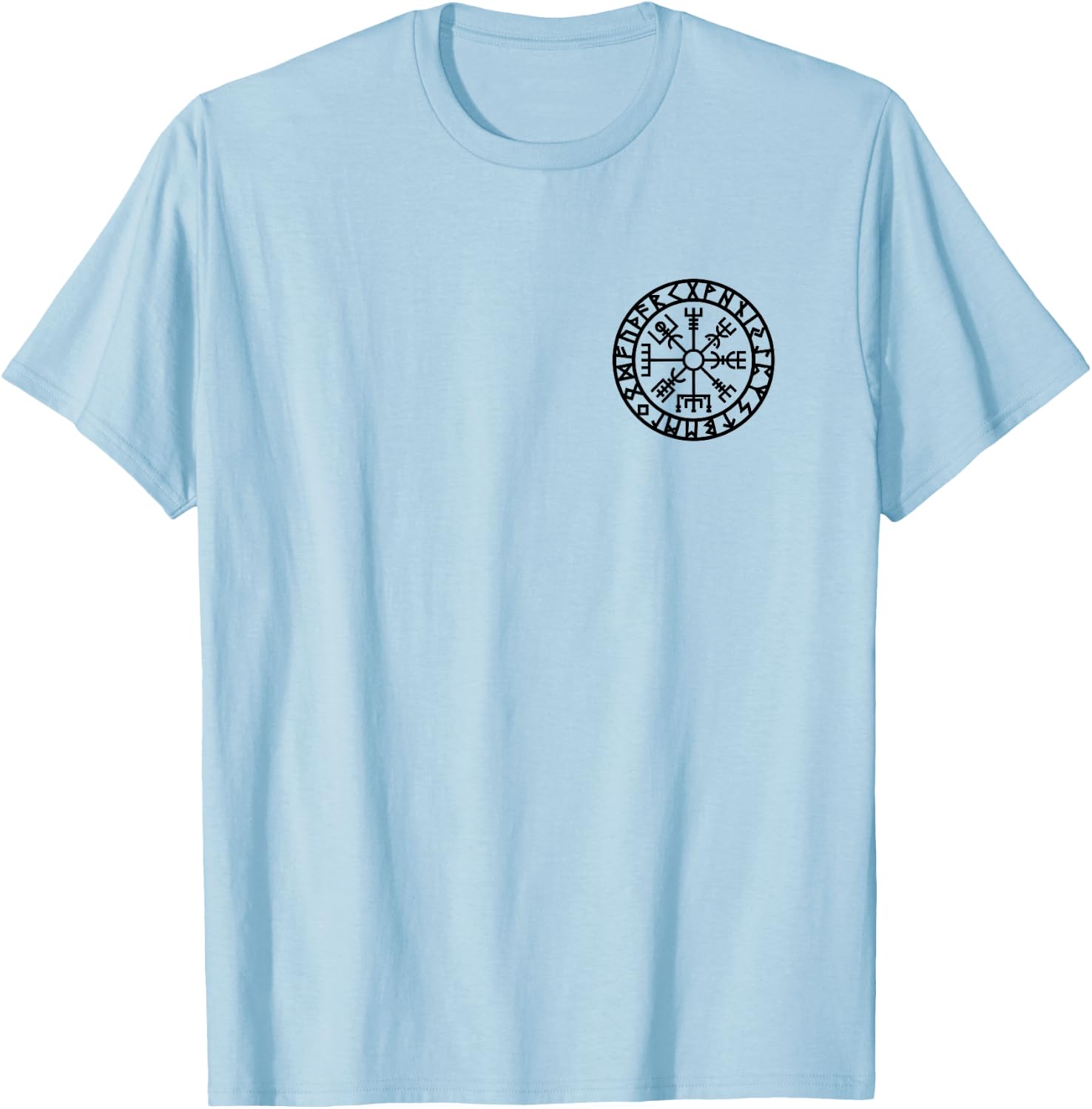 Vegvisir Vikings Nordischer Schutz Odin Thor Celtic T-Shirt - T-Shirt | Light Blue