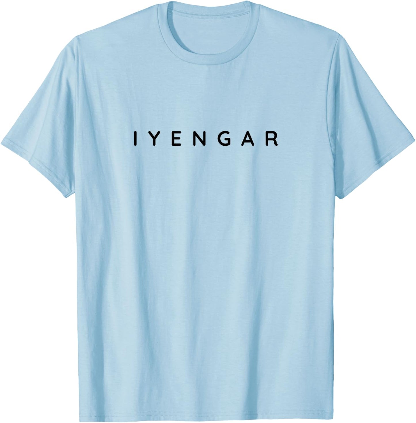 Iyengar Yogalehrer Klassische Schriftart Iyengar Anfänger-Design T-Shirt - T-Shirt | Light Blue