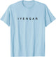Iyengar Yogalehrer Klassische Schriftart Iyengar Anfänger-Design T-Shirt - T-Shirt | Light Blue