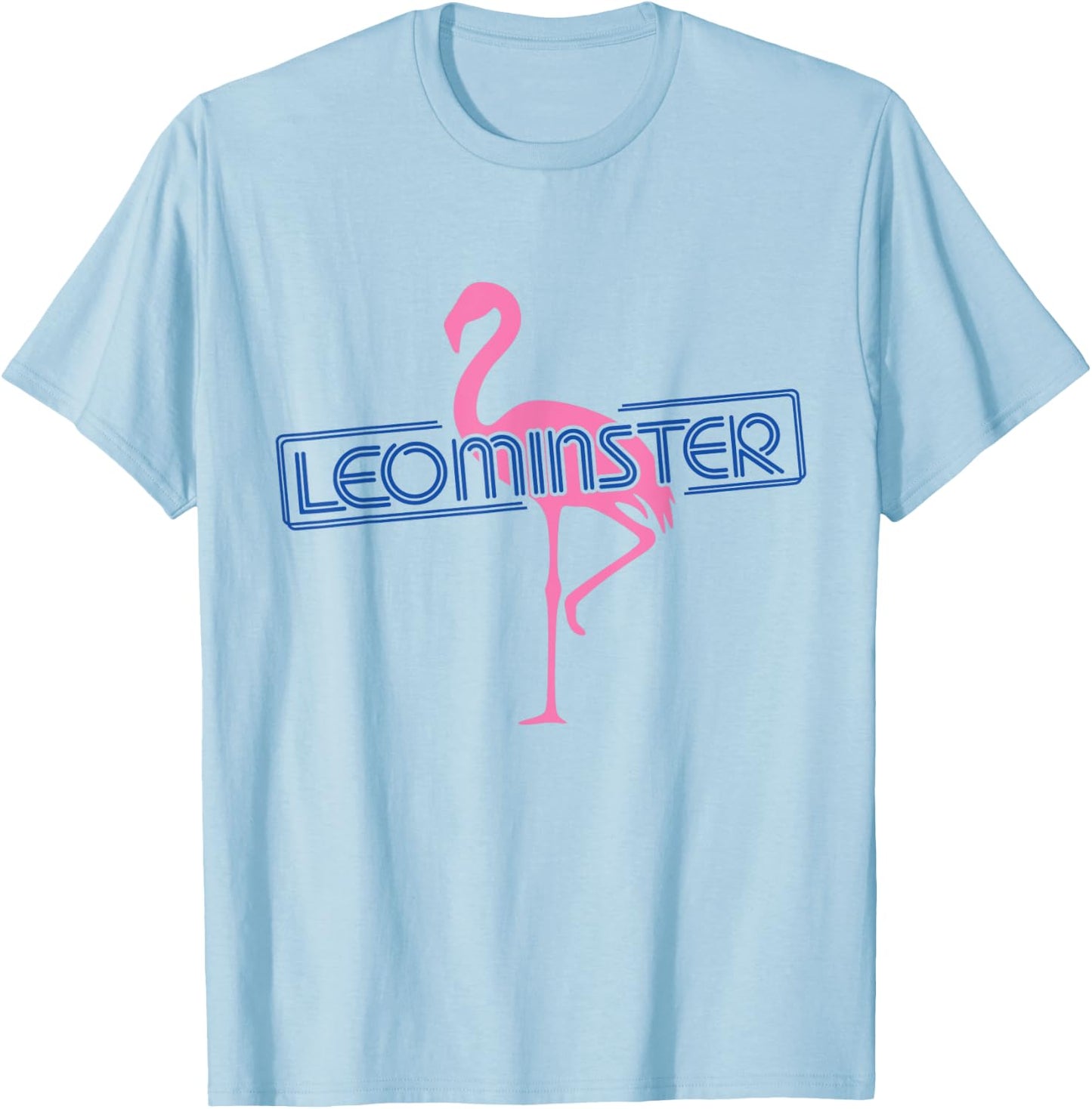 Leominster MA Flamingo T-Shirt - T-Shirt | Light Blue