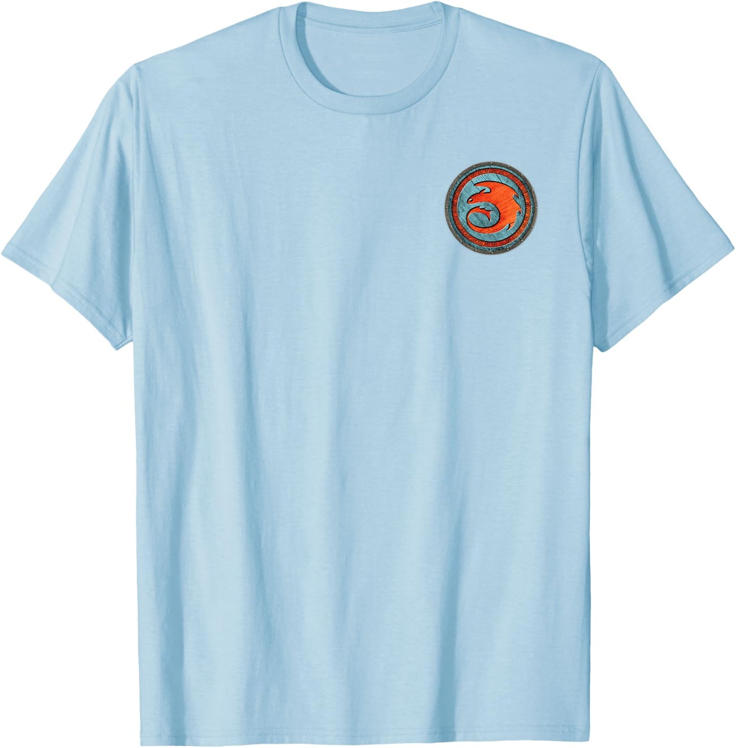 Universal Epic Universe Isle of Berk Viking Shield Two Sided T-Shirt - T-Shirt | Light Blue