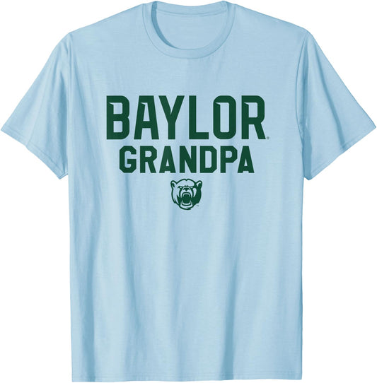 Baylor University Bears Grandpa T-Shirt - T-Shirt | Light Blue