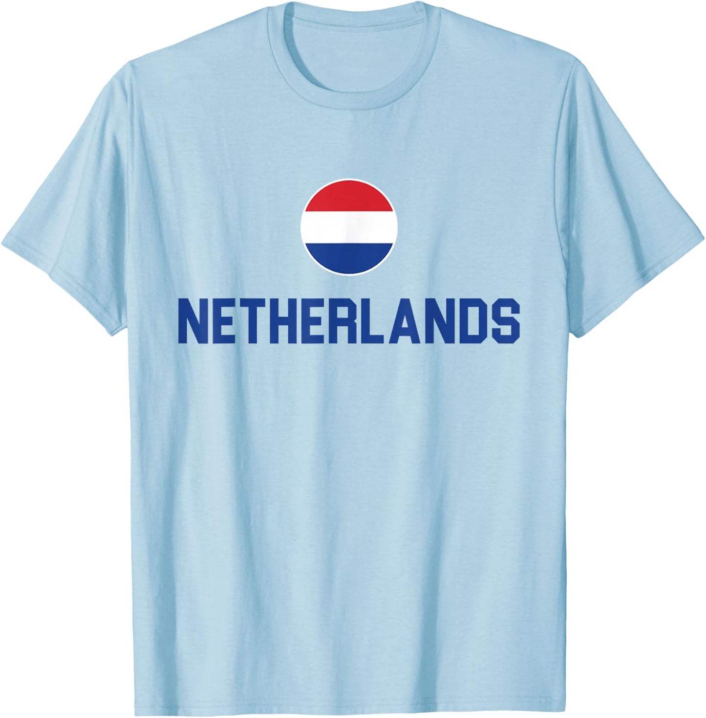 Netherlands 2024 Nederland Flag Holland Proud , orange T-Shirt - T-Shirt | Light Blue