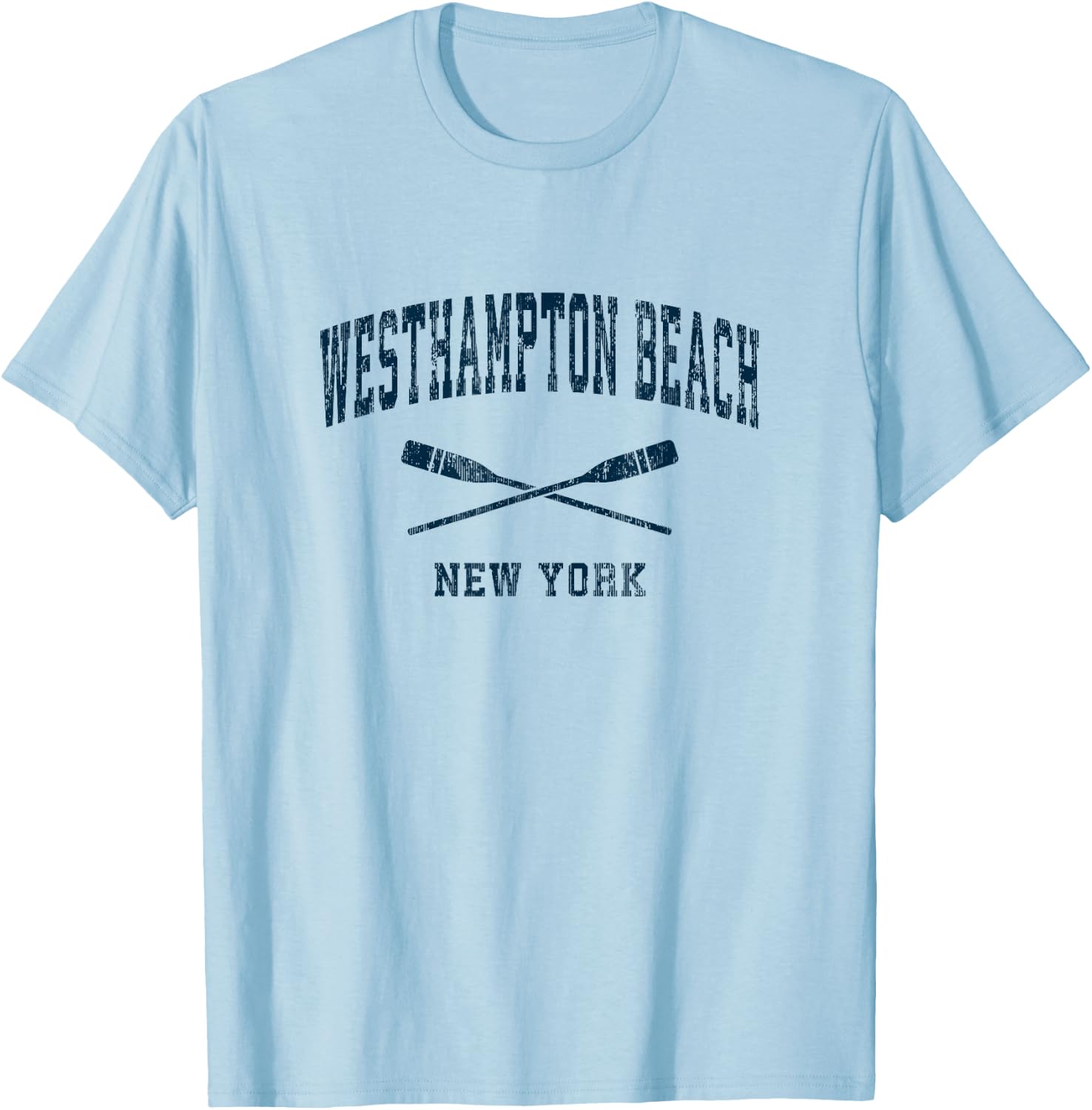 Westhampton Beach New York Vintage Nautical Paddles Sports O Men Women Kids T-Shirt - T-Shirt | Light Blue
