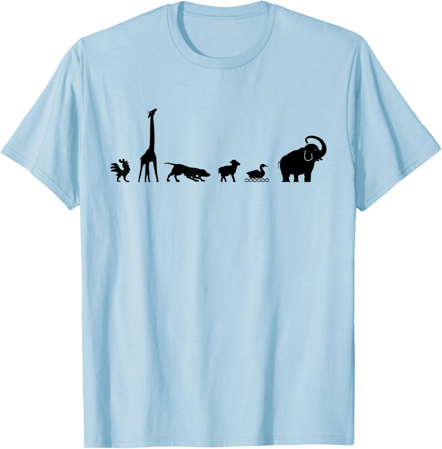 Animals Graphic Animal Lover Zoo - Adult & Youth T-Shirt - T-Shirt | Light Blue