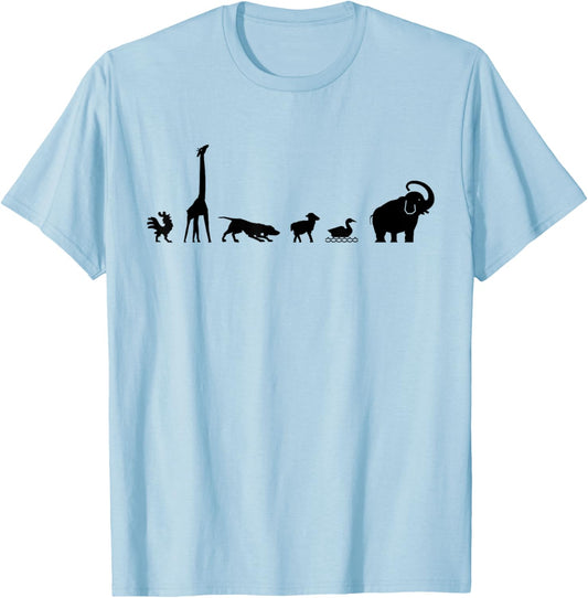 Animals Graphic Animal Lover Zoo - Adult & Youth T-Shirt - T-Shirt | Light Blue