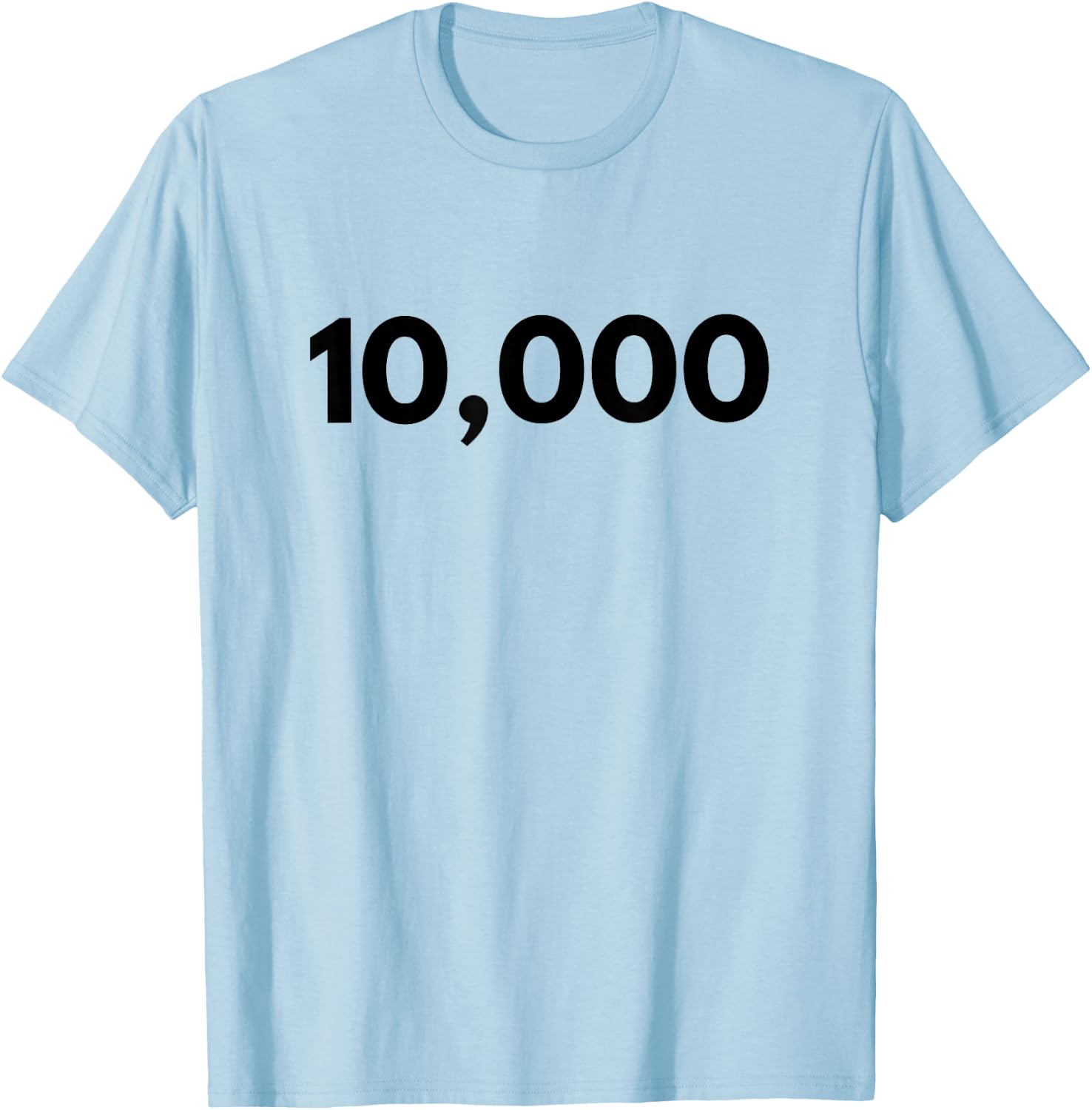 Number 10,000 - Best Ten Thousand Year Old T-Shirt - T-Shirt | Light Blue