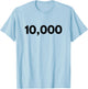 Number 10,000 - Best Ten Thousand Year Old T-Shirt - T-Shirt | Light Blue