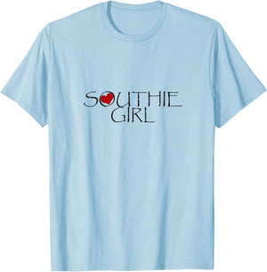 Southie Girl - With Heart T-Shirt - T-Shirt | Light Blue