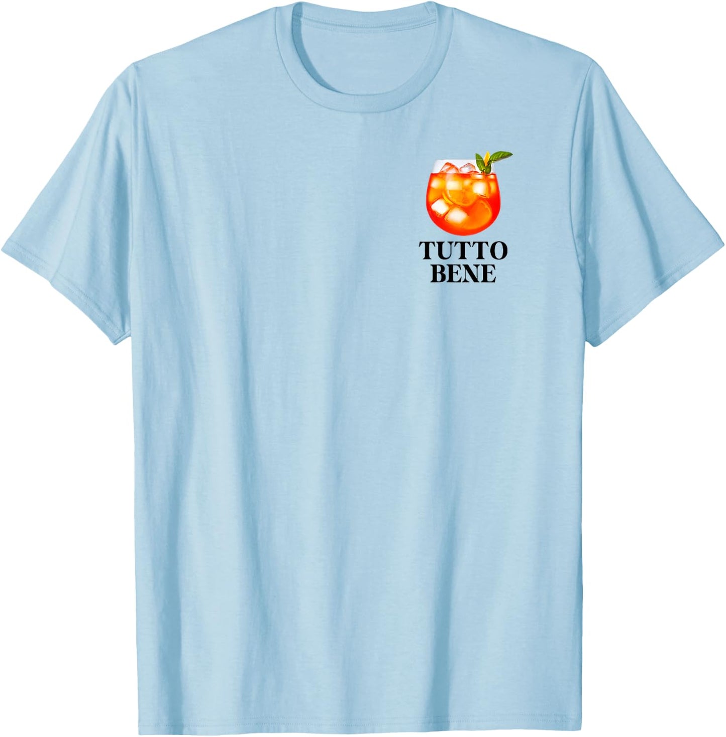 Tutto Bene, Aperöchen Spritz Club Collection , White T-Shirt - T-Shirt | Light Blue