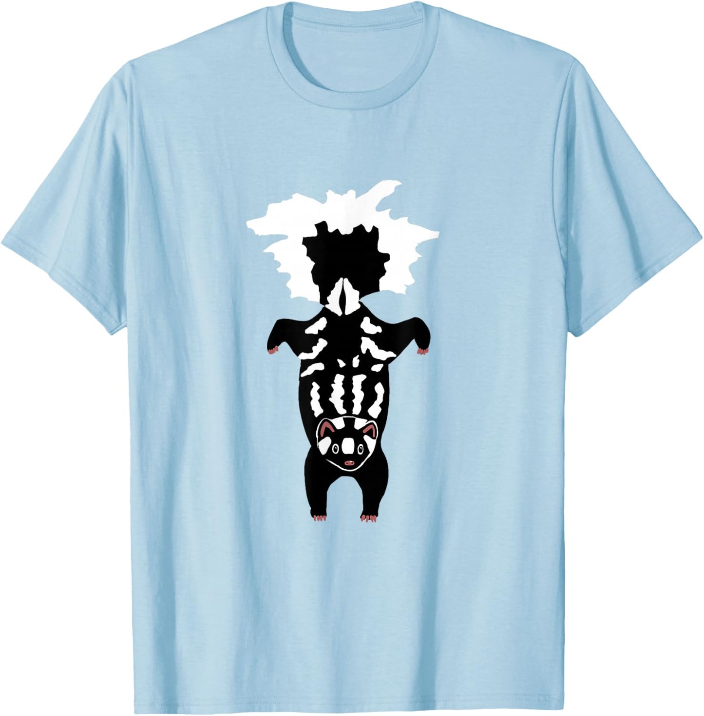 Adorable Spotted Skunk Handstand T-Shirt - T-Shirt | Light Blue