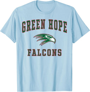 Green Hope High School Falcons T-Shirt - T-Shirt | Light Blue