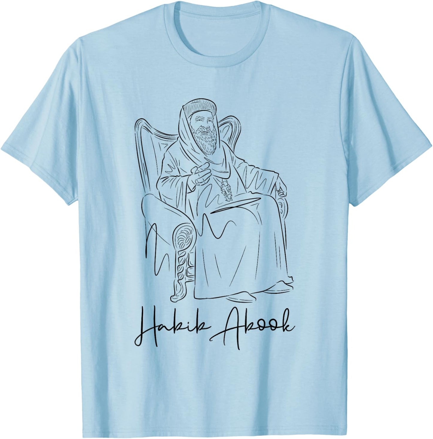 Habib Abook (St. Pope Kyrillos VI) T-Shirt - T-Shirt | Light Blue