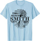 Smith Family Tree Funny Family Reunion 2024 Men Women Kids T-Shirt - T-Shirt | Light Blue