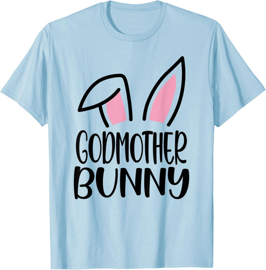 Funny Godmother Bunny Happy Easter Family Matching T-Shirt - T-Shirt | Light Blue