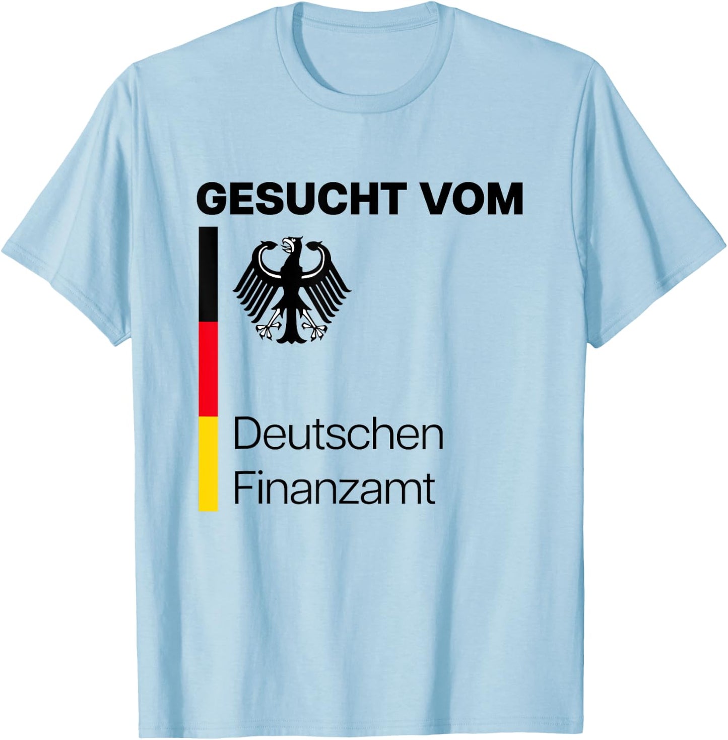 with German Financial Office, White T-Shirt - T-Shirt | Light Blue