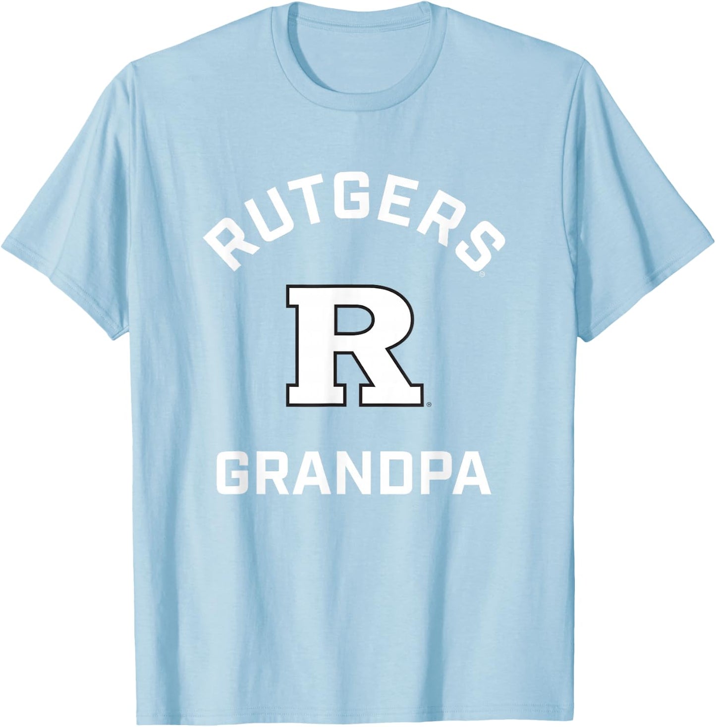 Rutgers University Scarlet Knights Arched Grandpa T-Shirt - T-Shirt | Light Blue