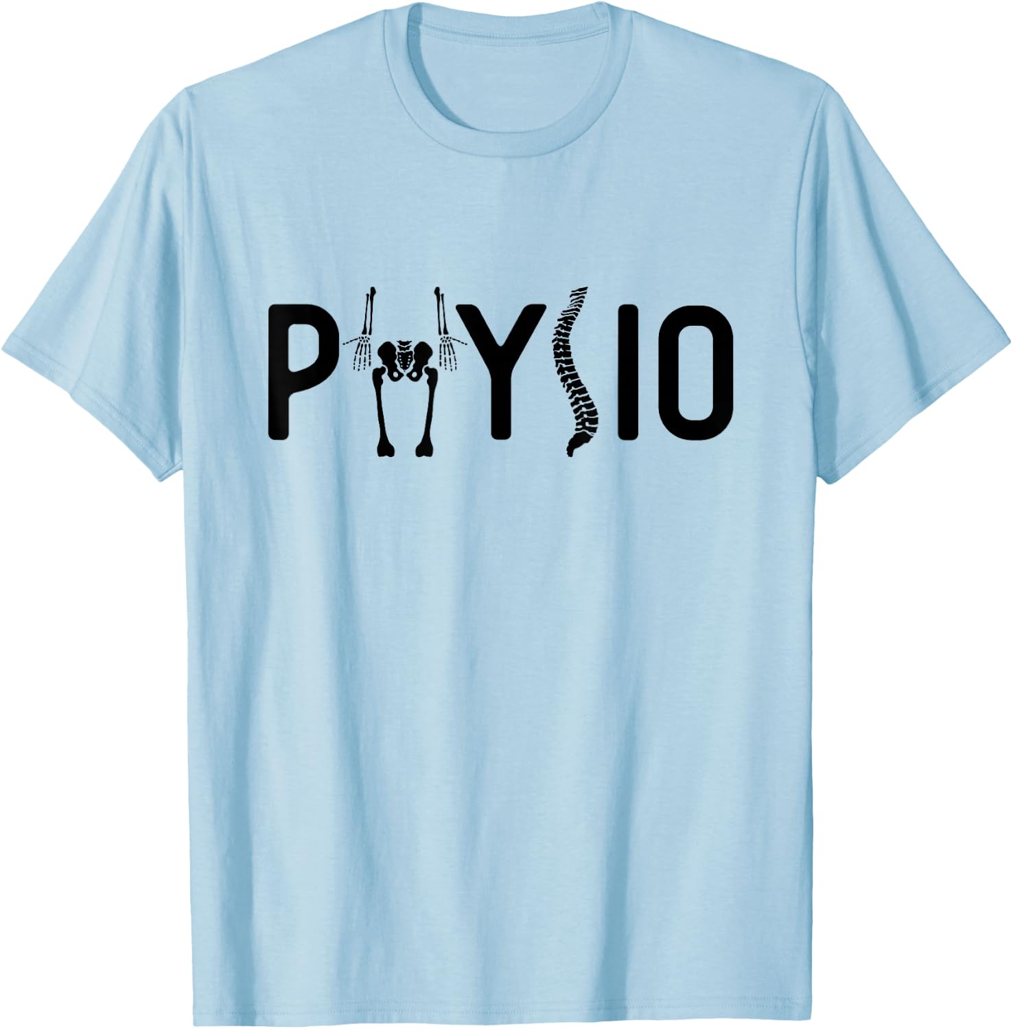 Physiotherapy physiotherapy physiotherapy physio , White, s T-Shirt - T-Shirt | Light Blue