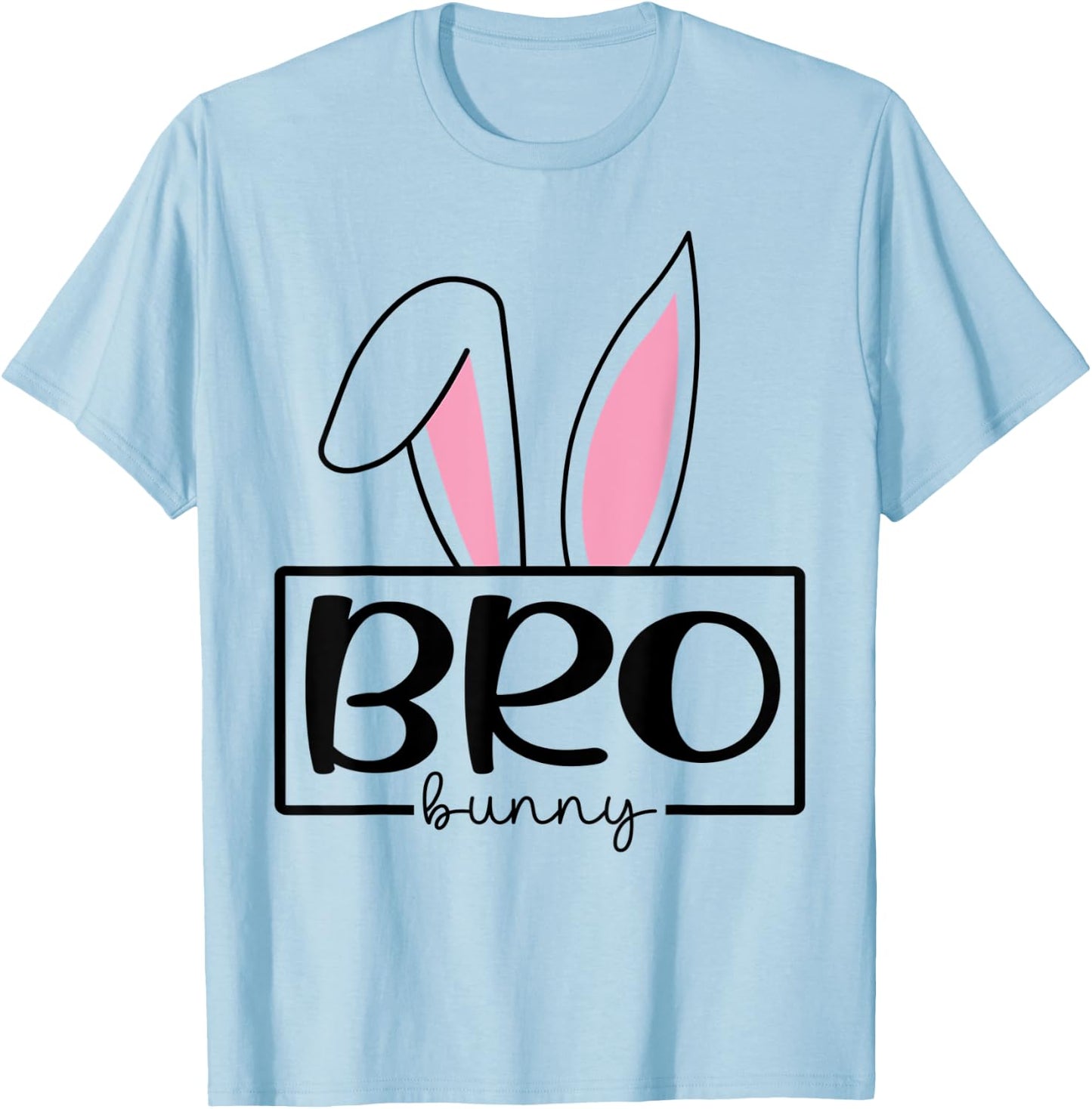 Funny Bro Bunny Happy Easter Family Matching T-Shirt - T-Shirt | Light Blue