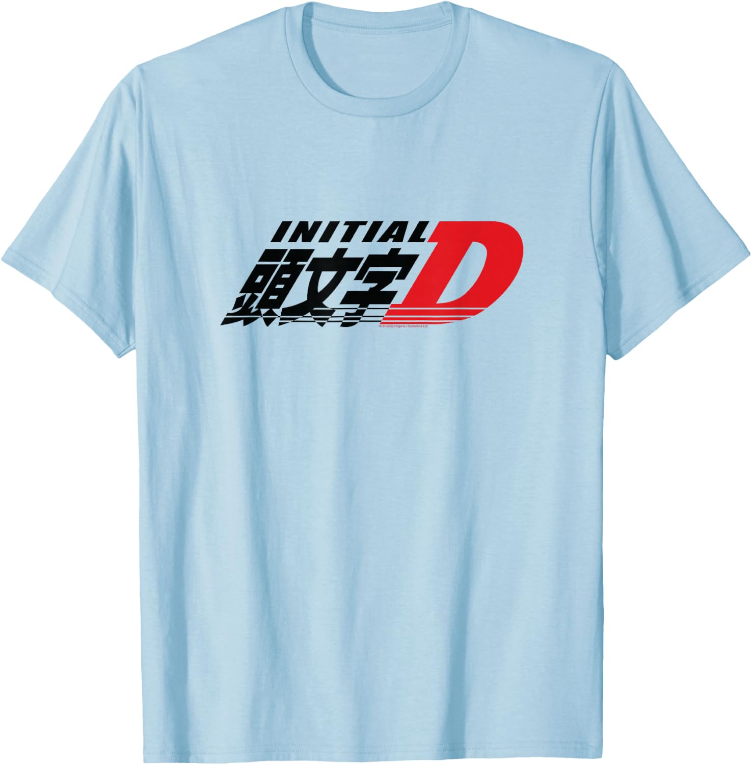 Initial D Manga Main Logo T-Shirt - T-Shirt | Light Blue