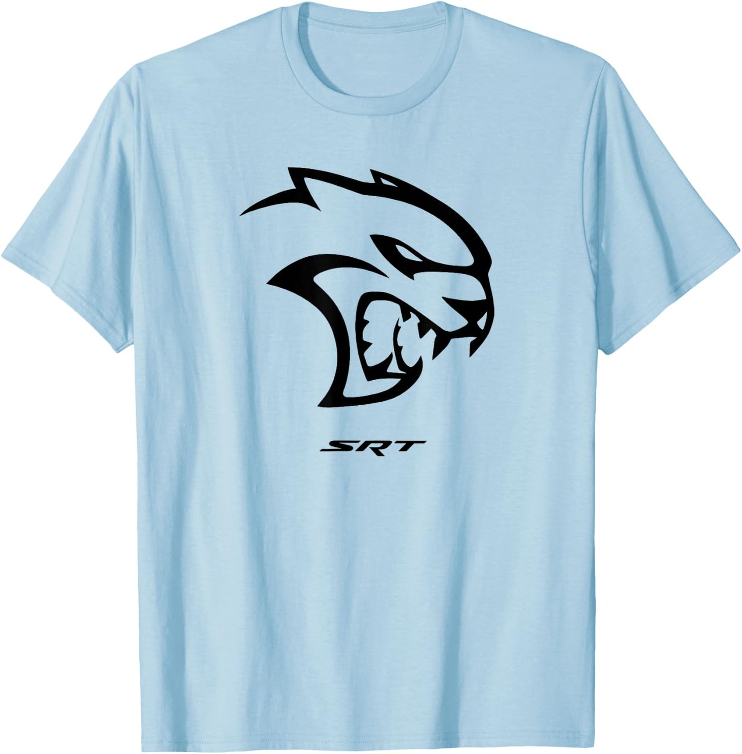 Dodge Hellcat Schwarz T-Shirt - T-Shirt | Light Blue