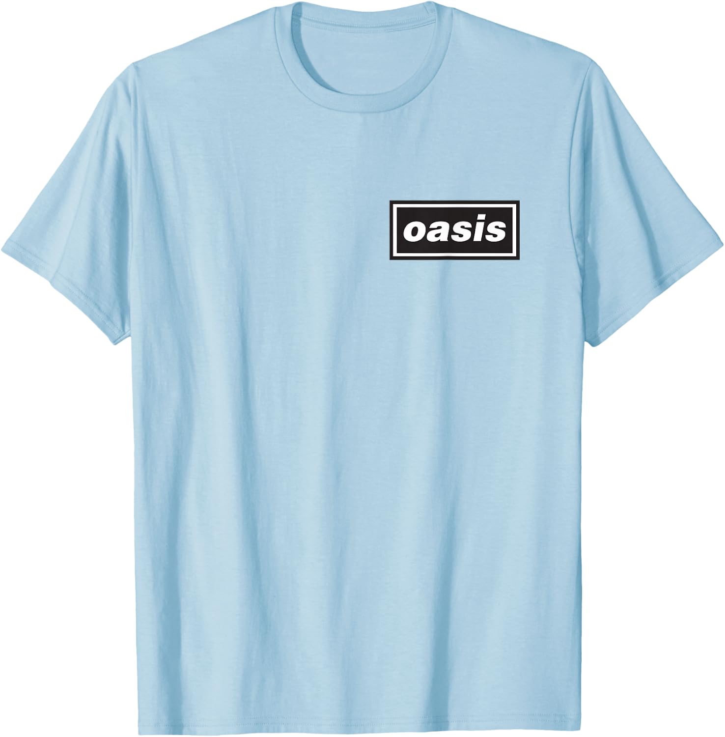 Oasis – Pocket Hit Logo Grey , grey, S T-Shirt - T-Shirt | Light Blue