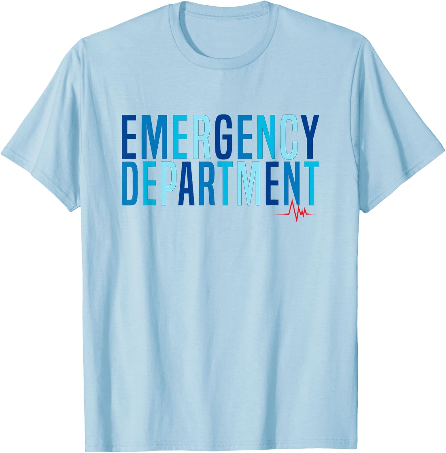 Vintage Emergency Department Emergency Room Nurse Healthcare T-Shirt - T-Shirt | Light Blue