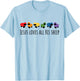 Jesus Loves All His Sheep Christian Gay Pride LGBTQIA+ T-Shirt - T-Shirt | Light Blue