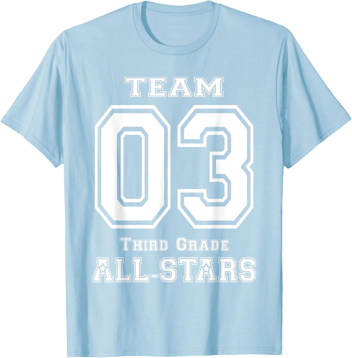Team 3rd Grade All-stars Sport Jersey T-Shirt - T-Shirt | Light Blue