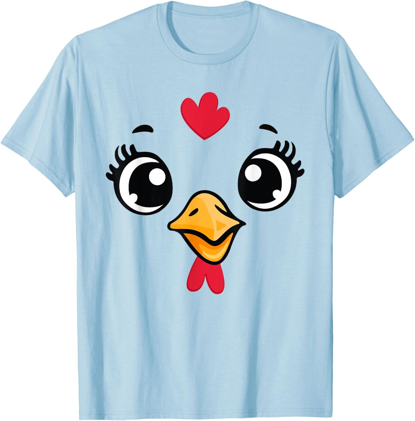 Funny Chicken Halloween Costume Women Kids Halloween T-Shirt - T-Shirt | Light Blue