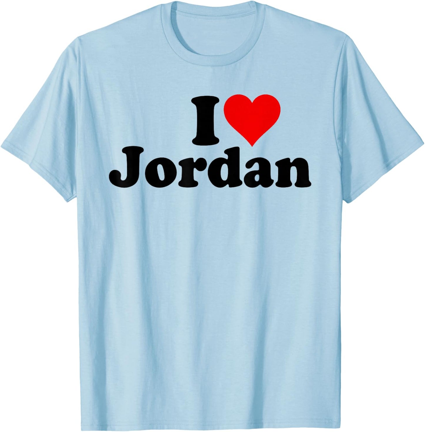 I Heart Love Jordan T-Shirt - T-Shirt | Light Blue