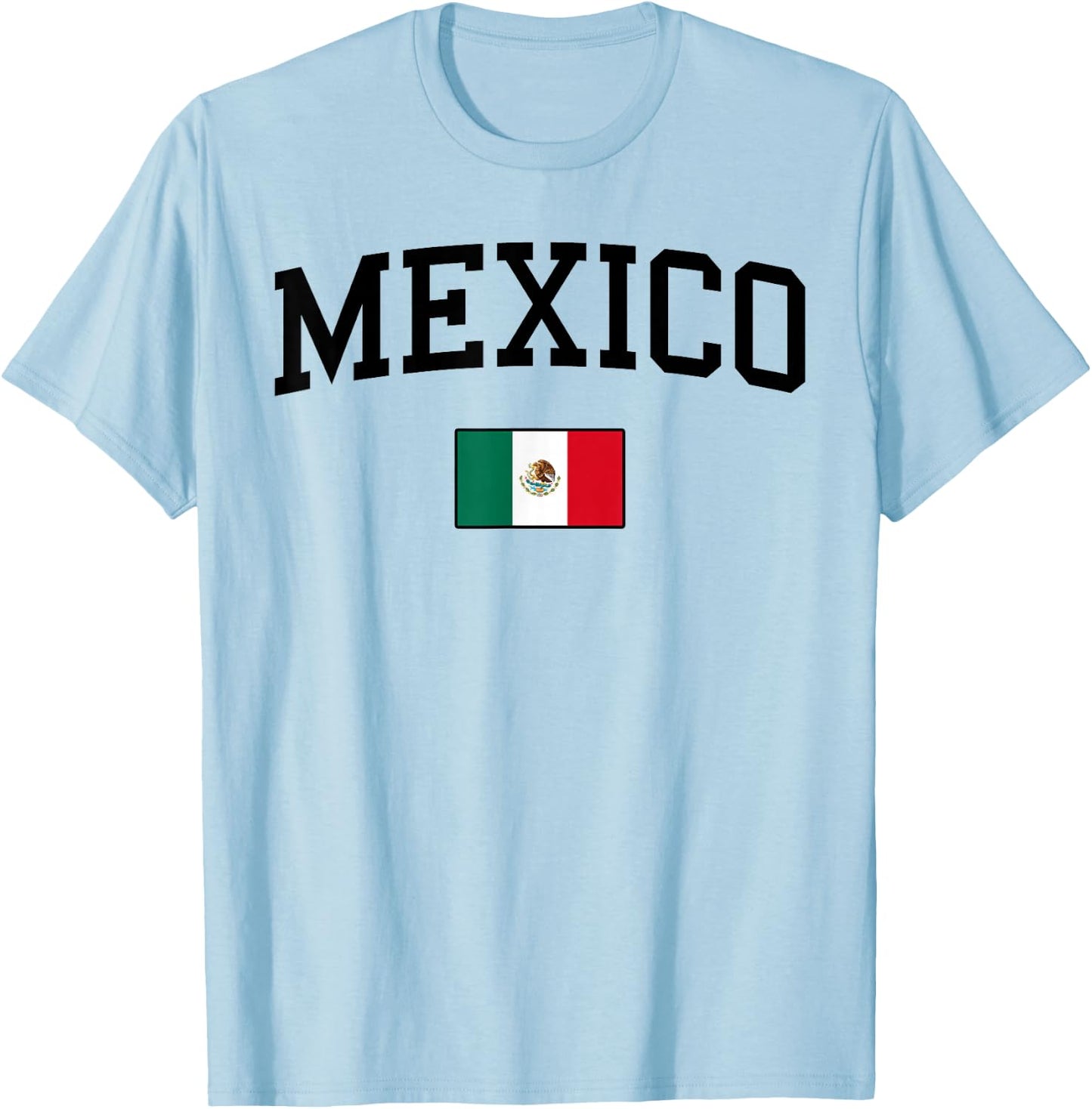 Mexikanische Flagge, Herren, Damen, Kinder, Mexiko T-Shirt - T-Shirt | Light Blue