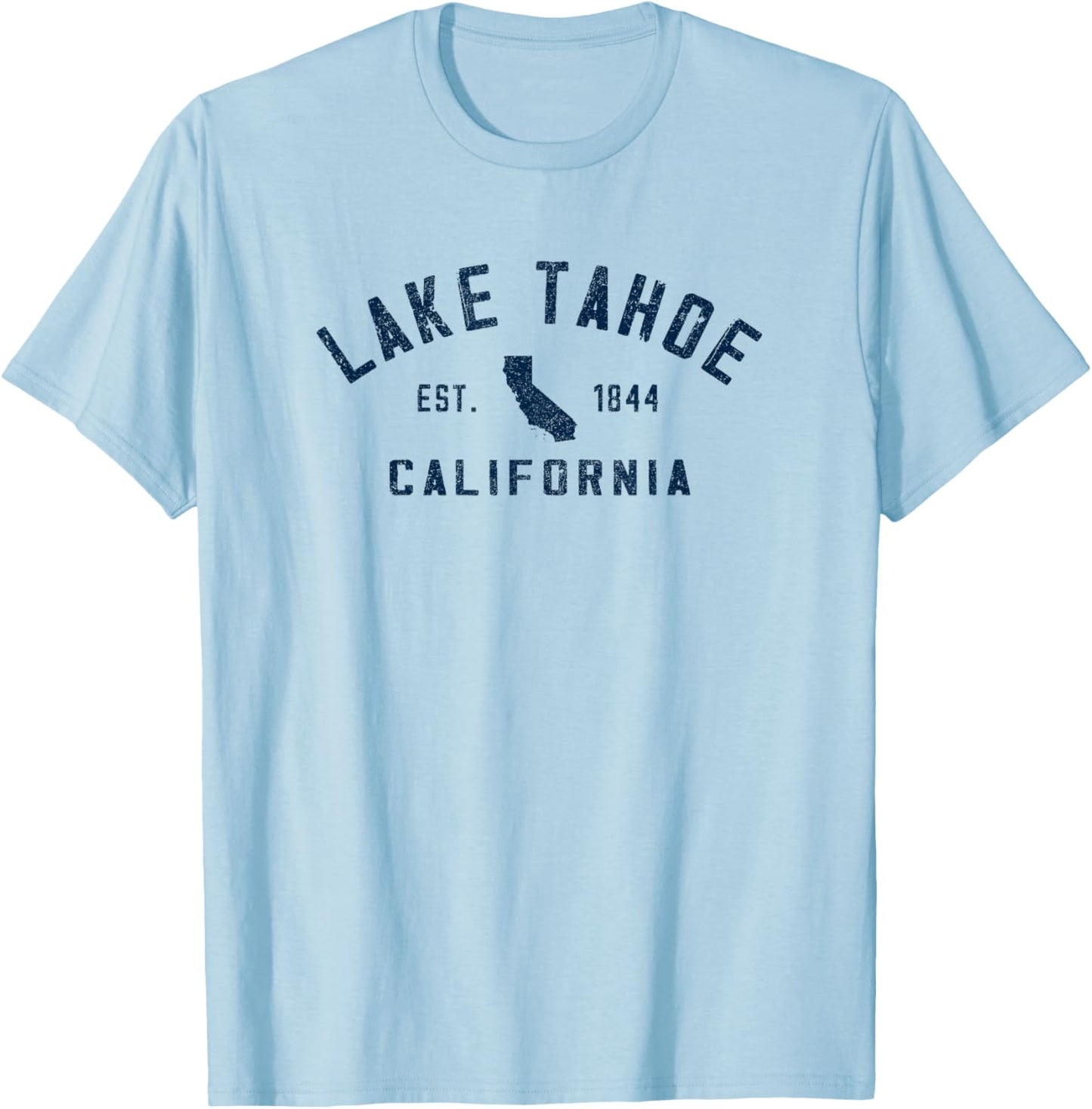 Vintage Lake Tahoe California Souvenir Retro T-Shirt - T-Shirt | Light Blue