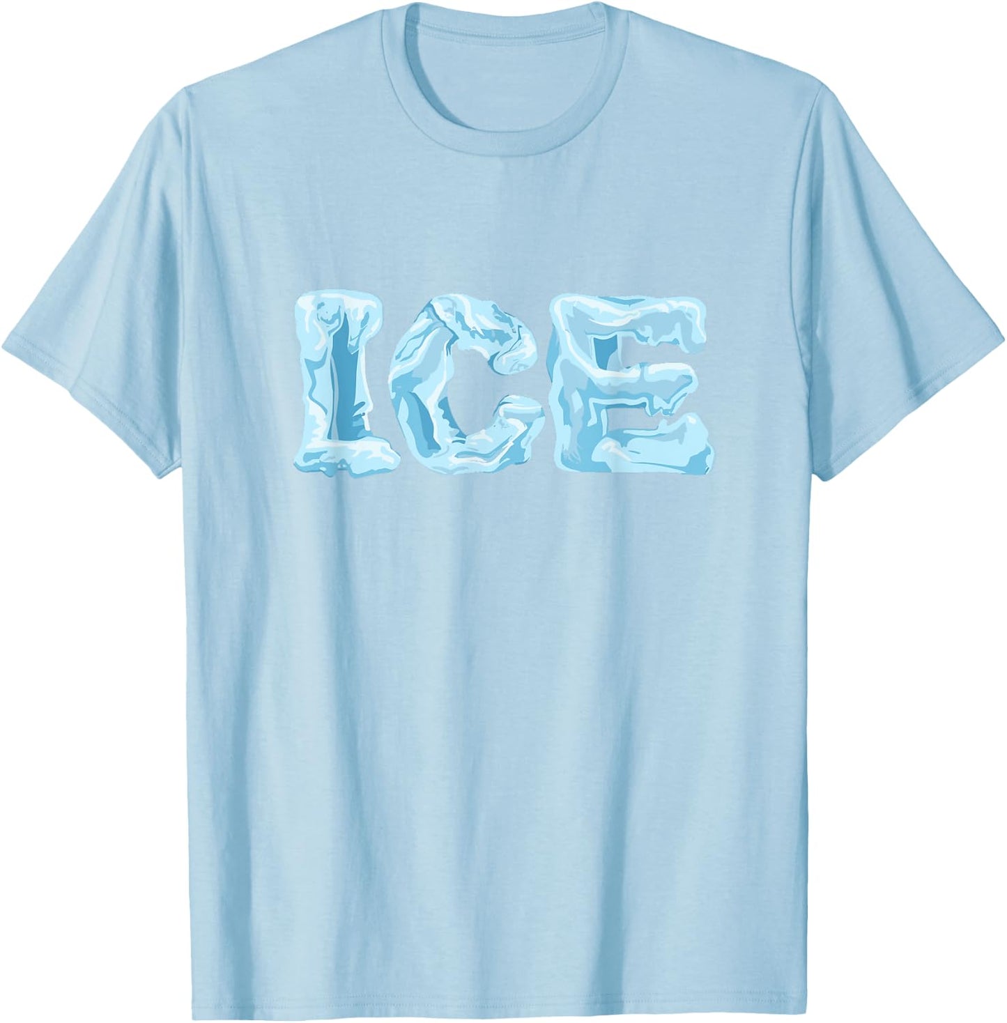 Funny Ice and Fire Costume Halloween 2025 Family Matching , White T-Shirt - T-Shirt | Light Blue