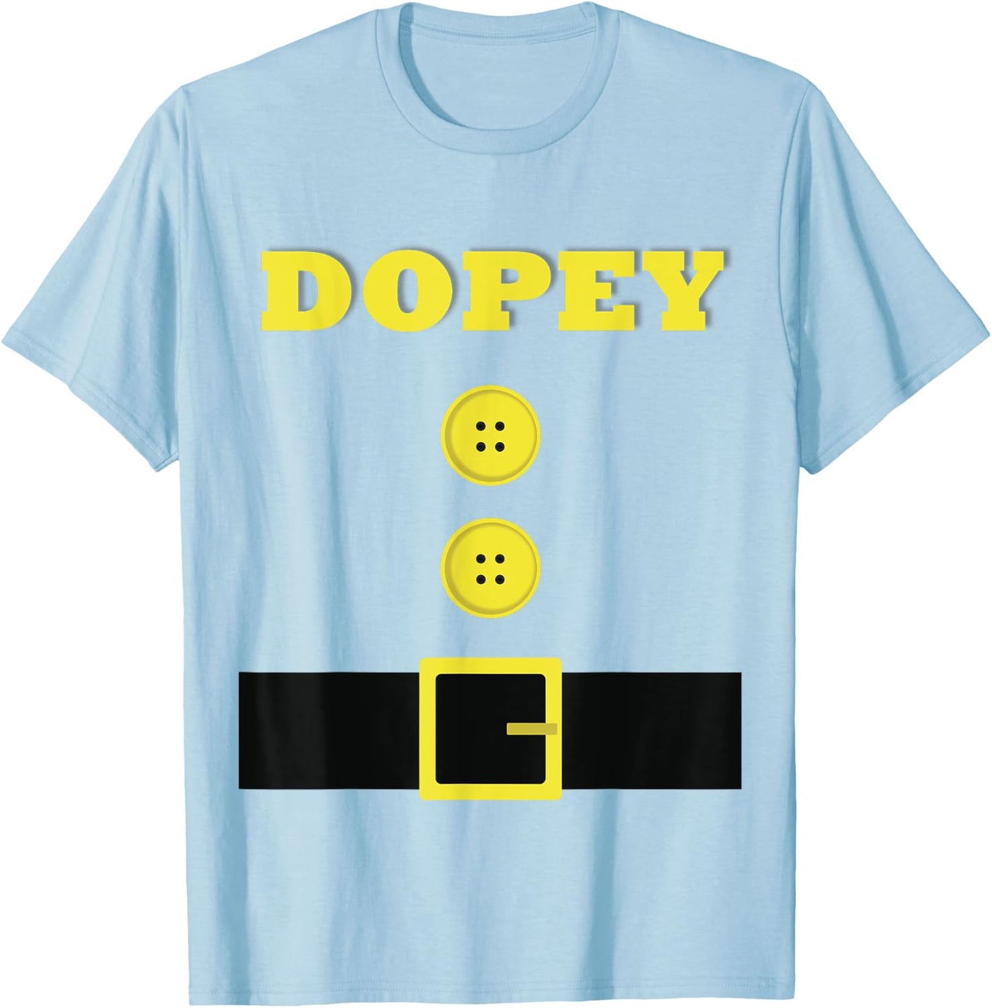 Funny DOPEY Halloween Costume Women Boys Girls T-Shirt - T-Shirt | Light Blue