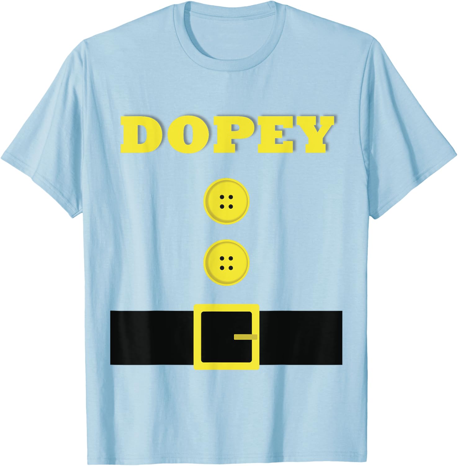 Funny DOPEY Halloween Costume Women Boys Girls T-Shirt - T-Shirt | Light Blue