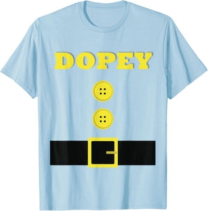 Funny DOPEY Halloween Costume Women Boys Girls T-Shirt - T-Shirt | Light Blue