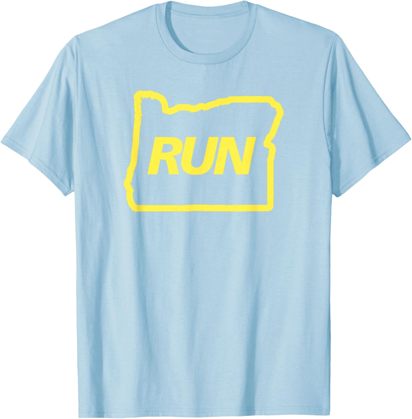 Run Oregon Runner T-Shirt - T-Shirt | Light Blue