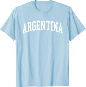 Retro Argentina Shirt Souvenir Argentinian Vintage Throwback T-Shirt - T-Shirt | Light Blue