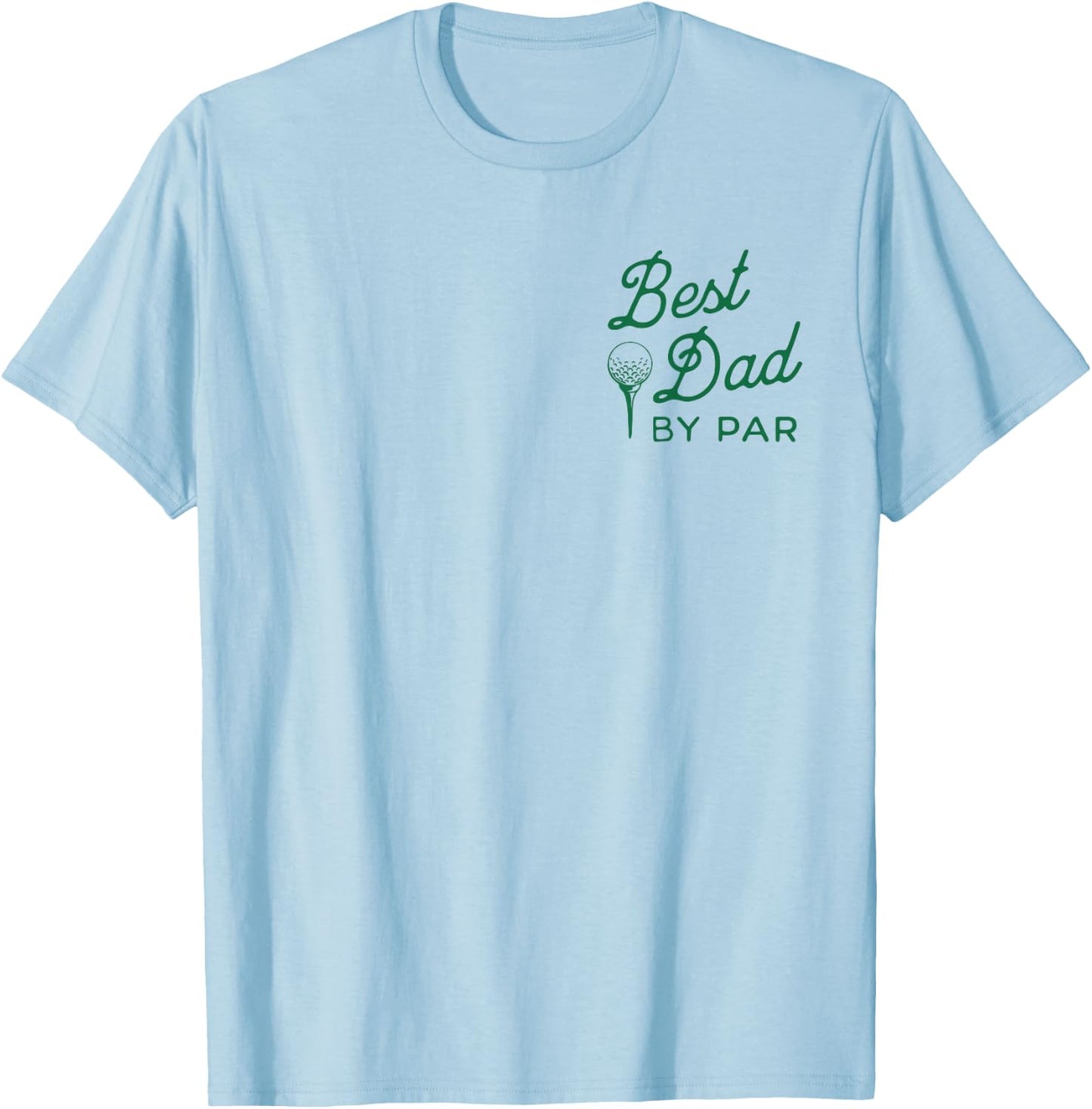 Funny Golf Dad Retro Graphic Above Average Golfer Father T-Shirt - T-Shirt | Light Blue