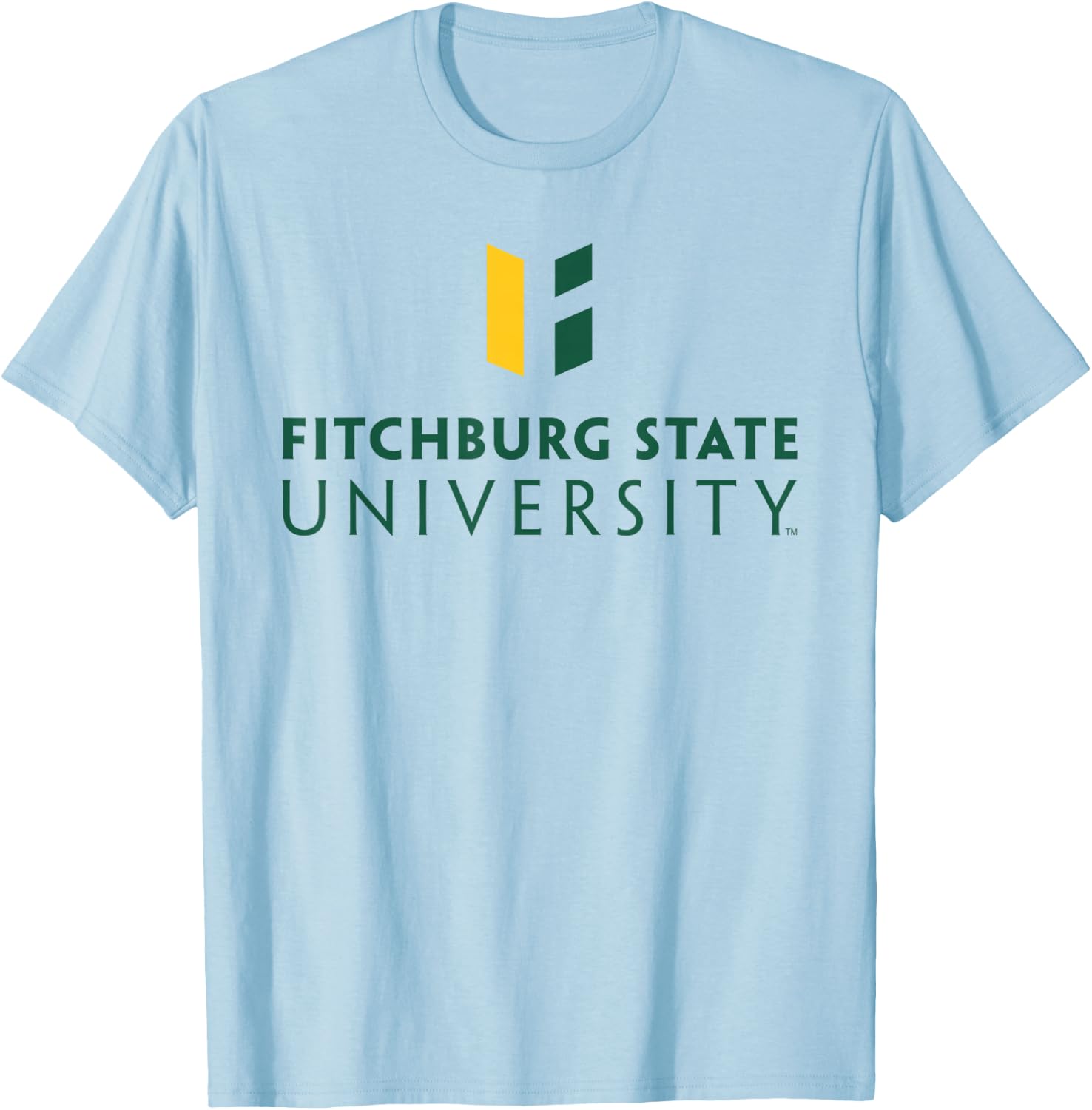 Fitchburg State University Falcons Wordmark Logo T-Shirt - T-Shirt | Light Blue