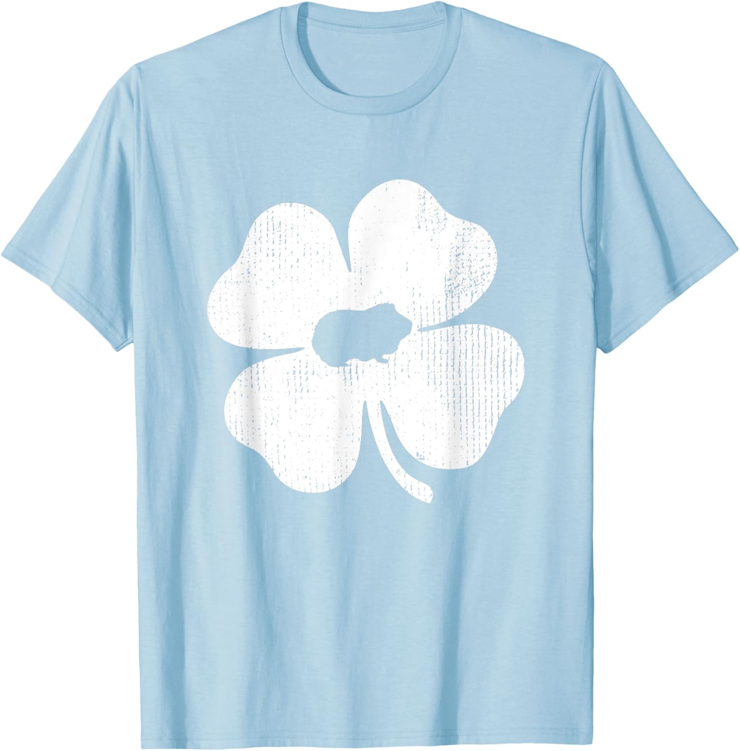 Guinea Pig Lucky Shamrock Leaf St Patrick's Day Funny Gift T-Shirt - T-Shirt | Light Blue