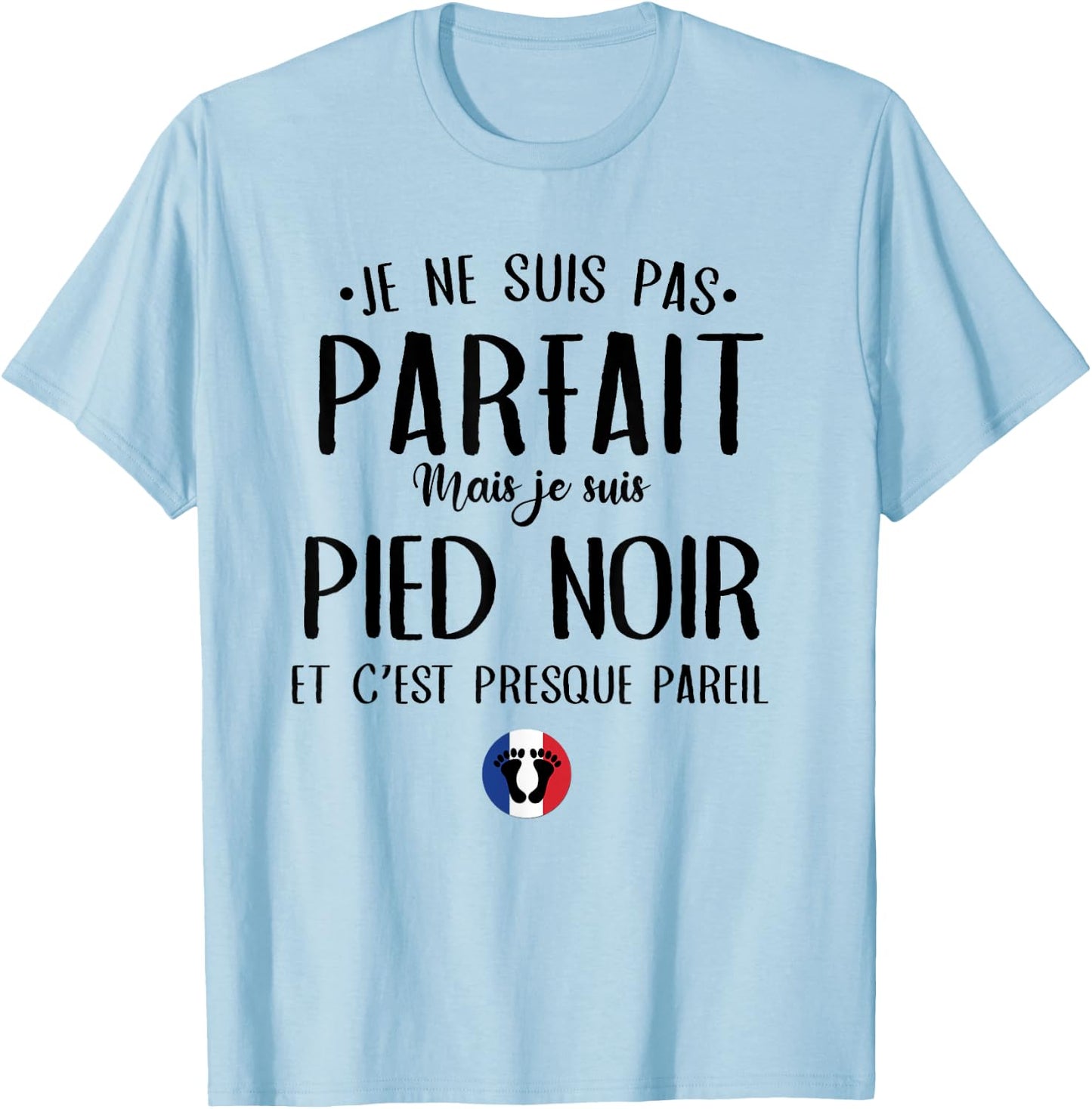 Gift Original Grandpa Granny Black Feet , white, S T-Shirt - T-Shirt | Light Blue